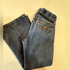 Gap Girls (8) blue denim wide leg jeans, great condition.